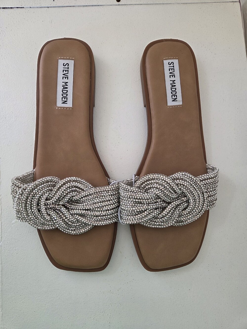 Steve Madden adore  RhineStone Bling Slide Sandals Size 7